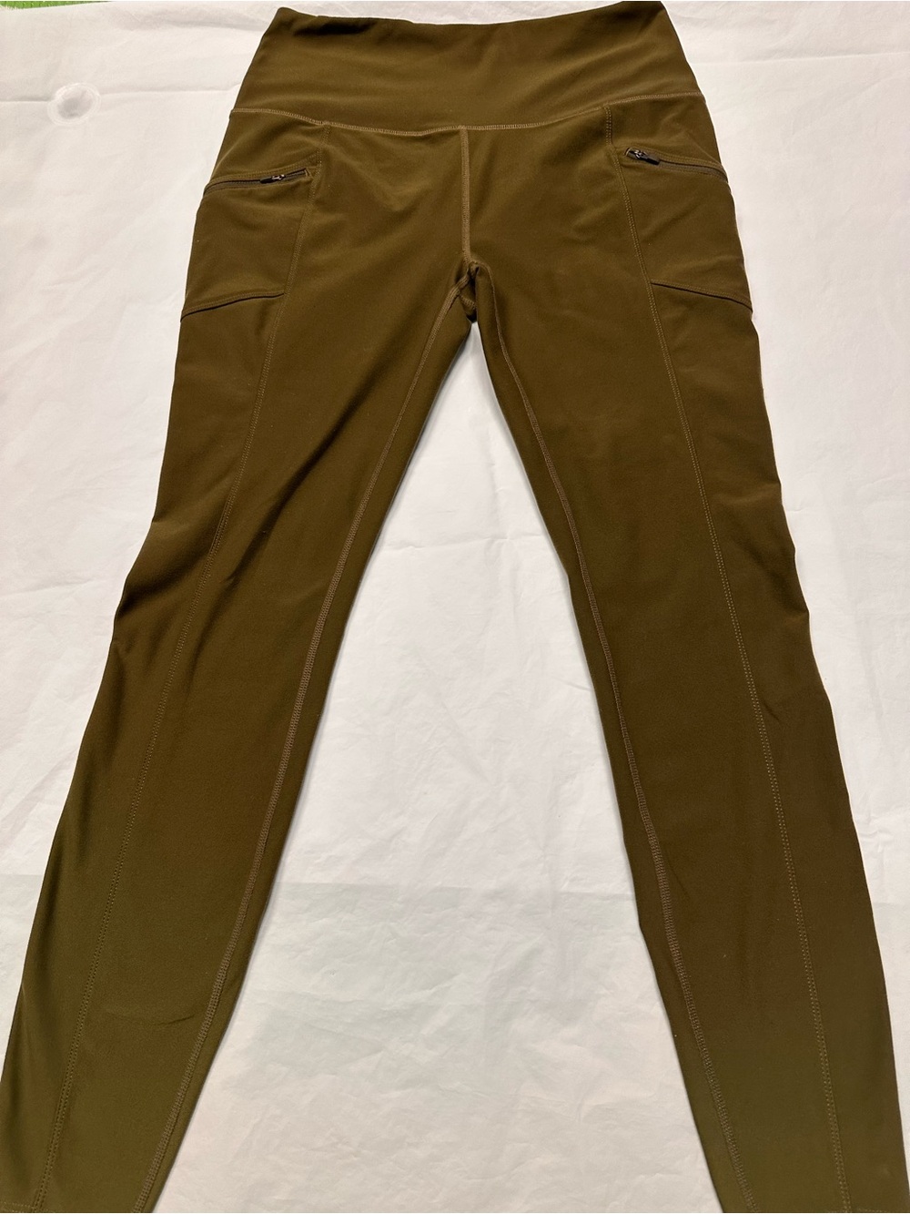 Eddie Bauer Olive Green High-Waist Performance Leggings